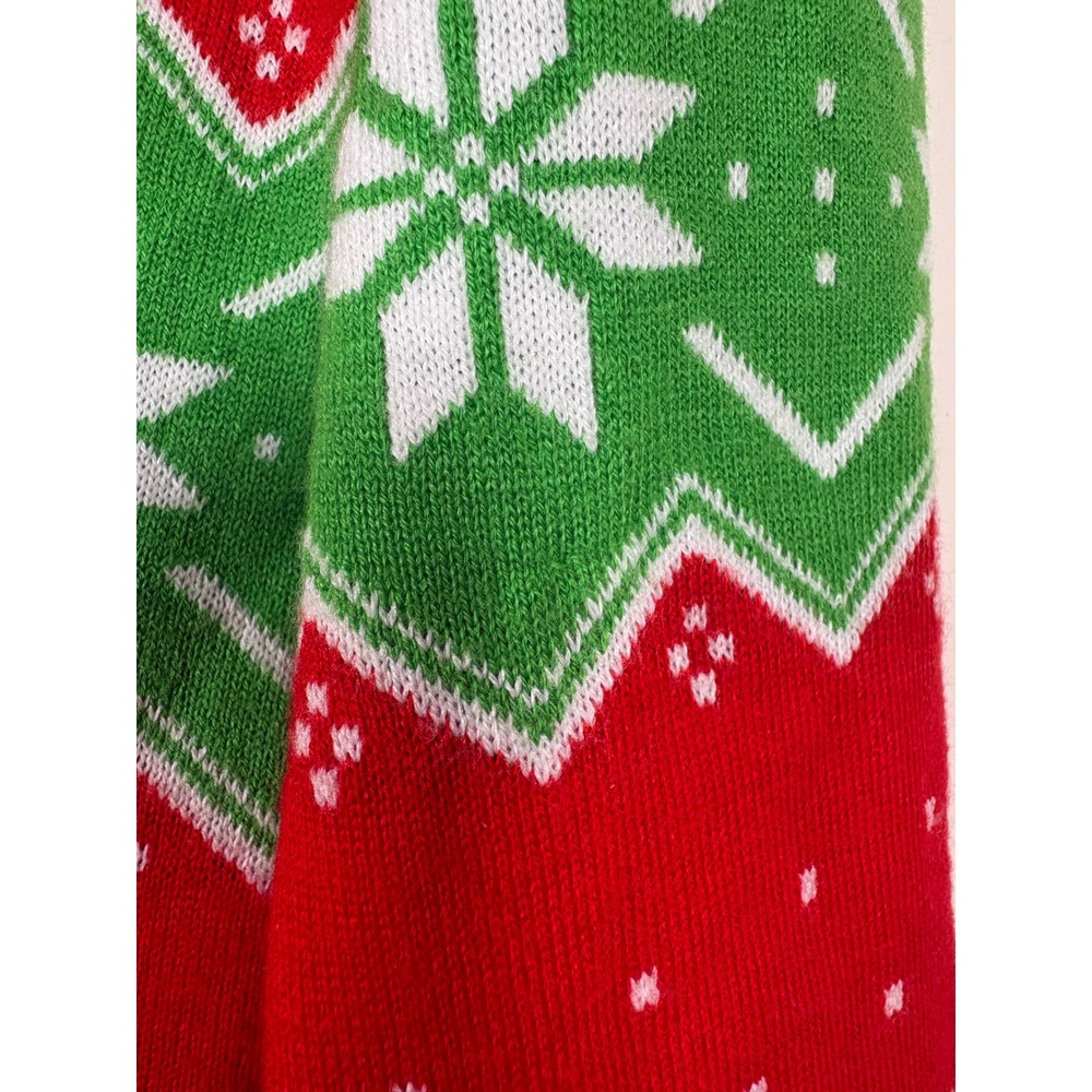 Mad Engine Meowy Catmas Ugly Christmas Sweater Red Green Cats Womens Large - Picture 7 of 8